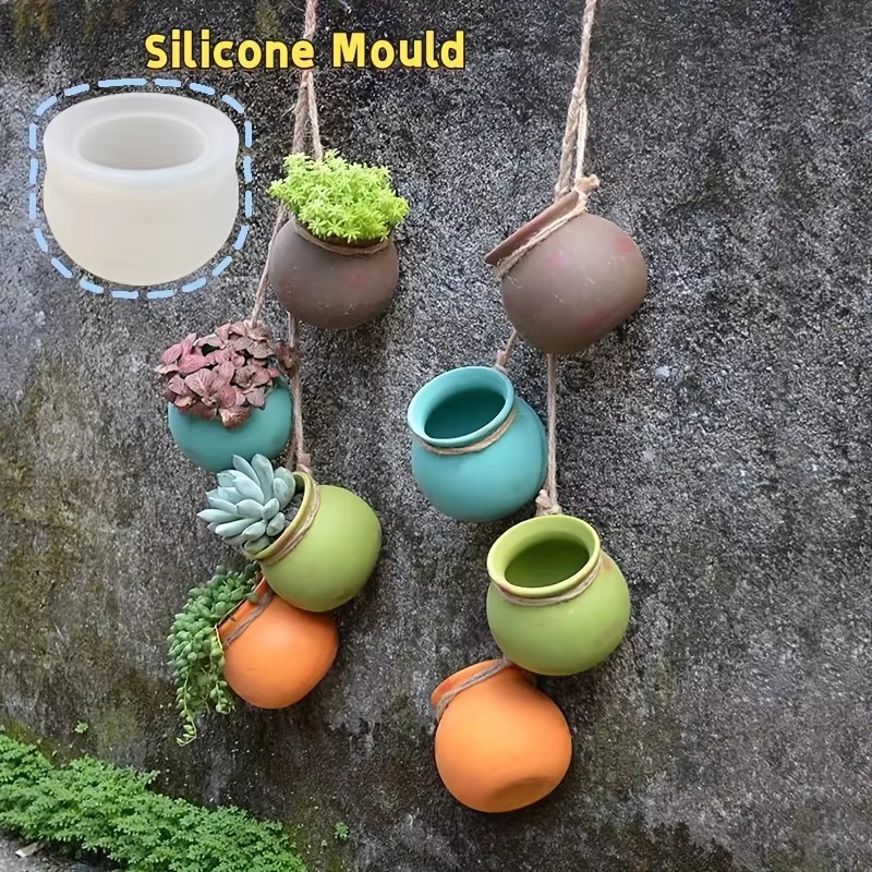 Potsticker Mold - Siliconen bloempotvormen, harsvormen, epoxyvormen, geurkaarsvormen, kleine