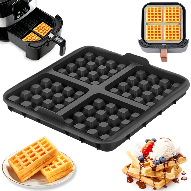 Mini Pancake Griddle - Vierkante wafelvorm, antiaanbak bakpan voor airfryer,