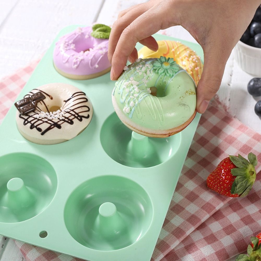 Donut Mold Silicone - Nieuwe siliconen donutvorm, hittebestendig, antiaanbaklaag, herbruikbare