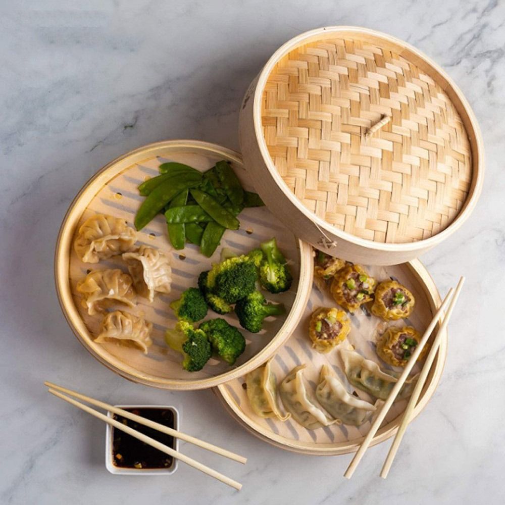 Chinese stoommandje van bamboe - Bao Steamer Bamboo recensie en prijs