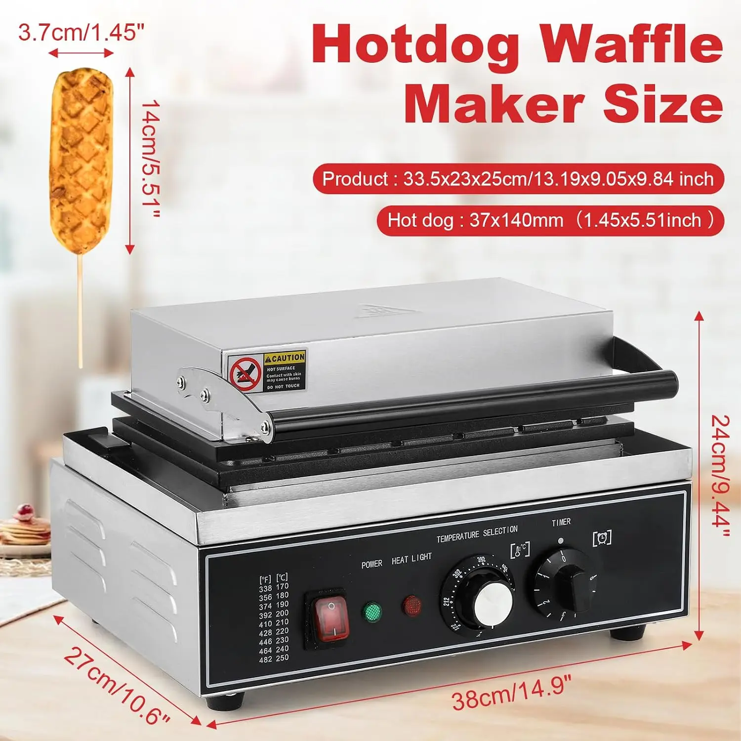 6-delige Corn Dog Maker, 1550W - Corn Dog Stick recensie en prijs