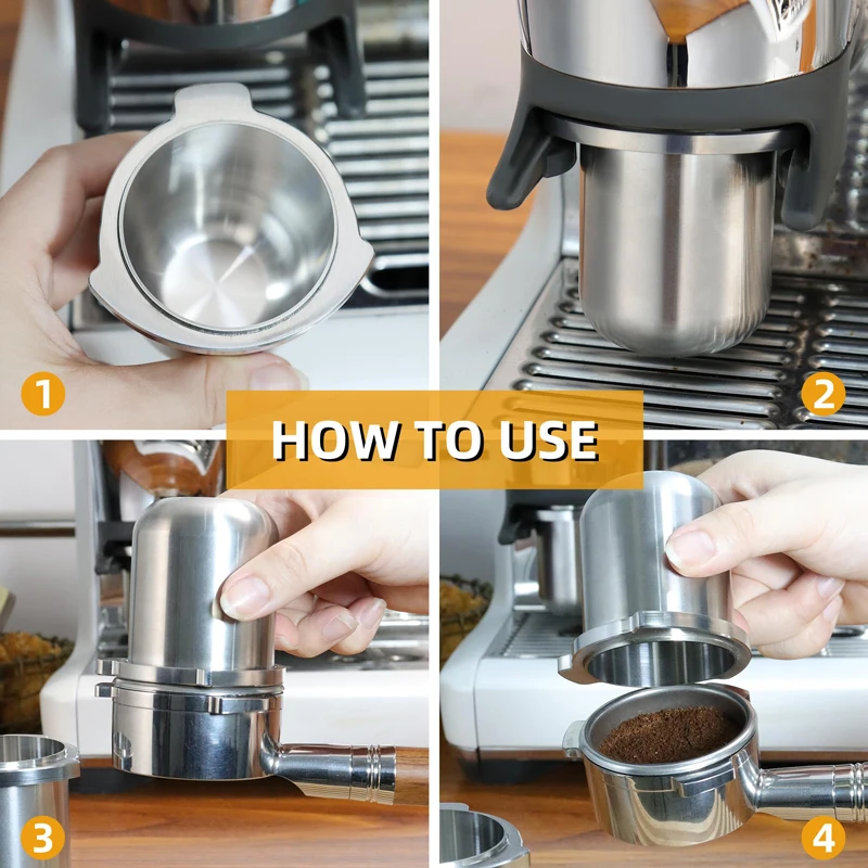 53,3 mm koffiepoederdoseerbeke - Breville Espresso Barista Express recensie en prijs