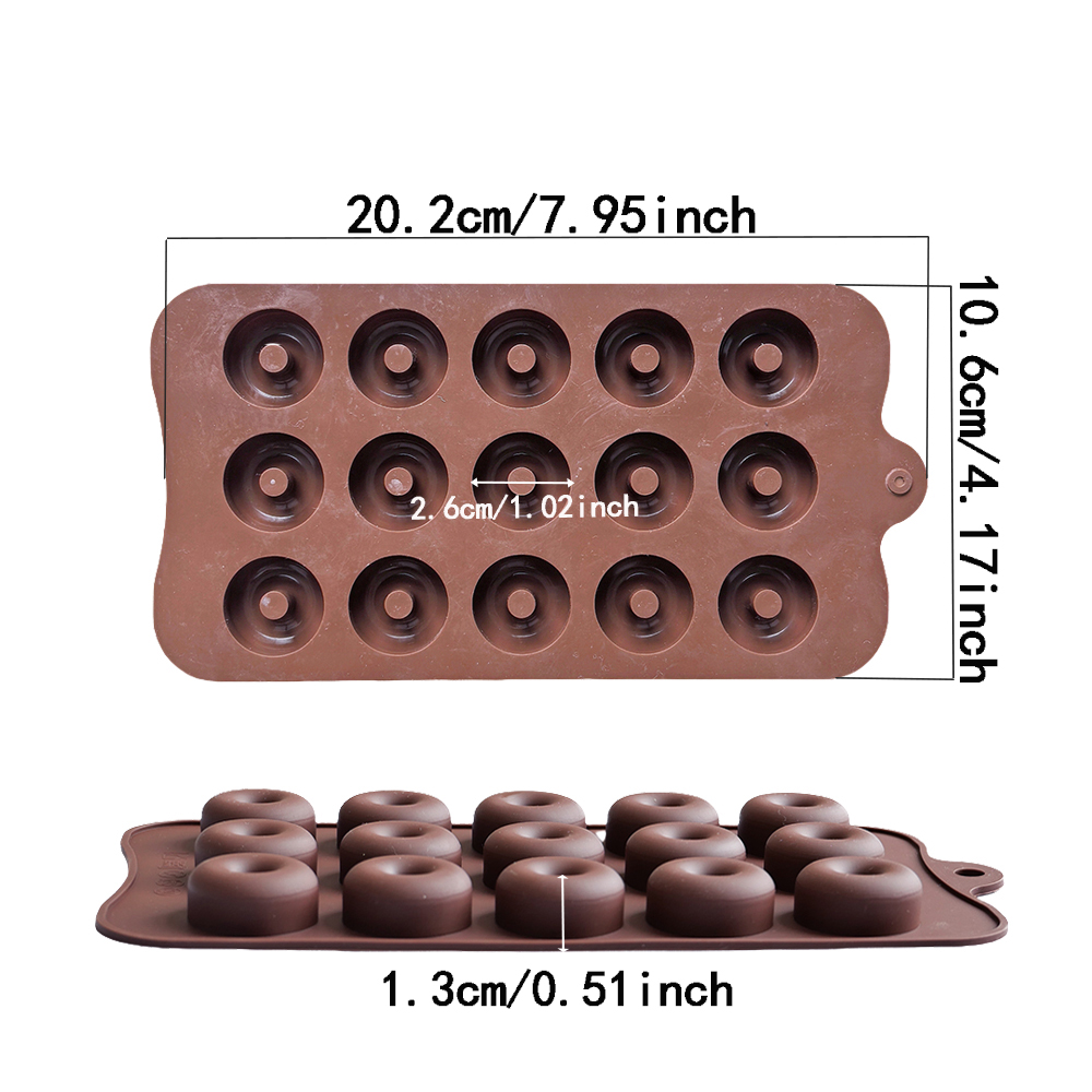 1 st 15 gaten donutvormige DIY - Donut Mold Silicone recensie en prijs