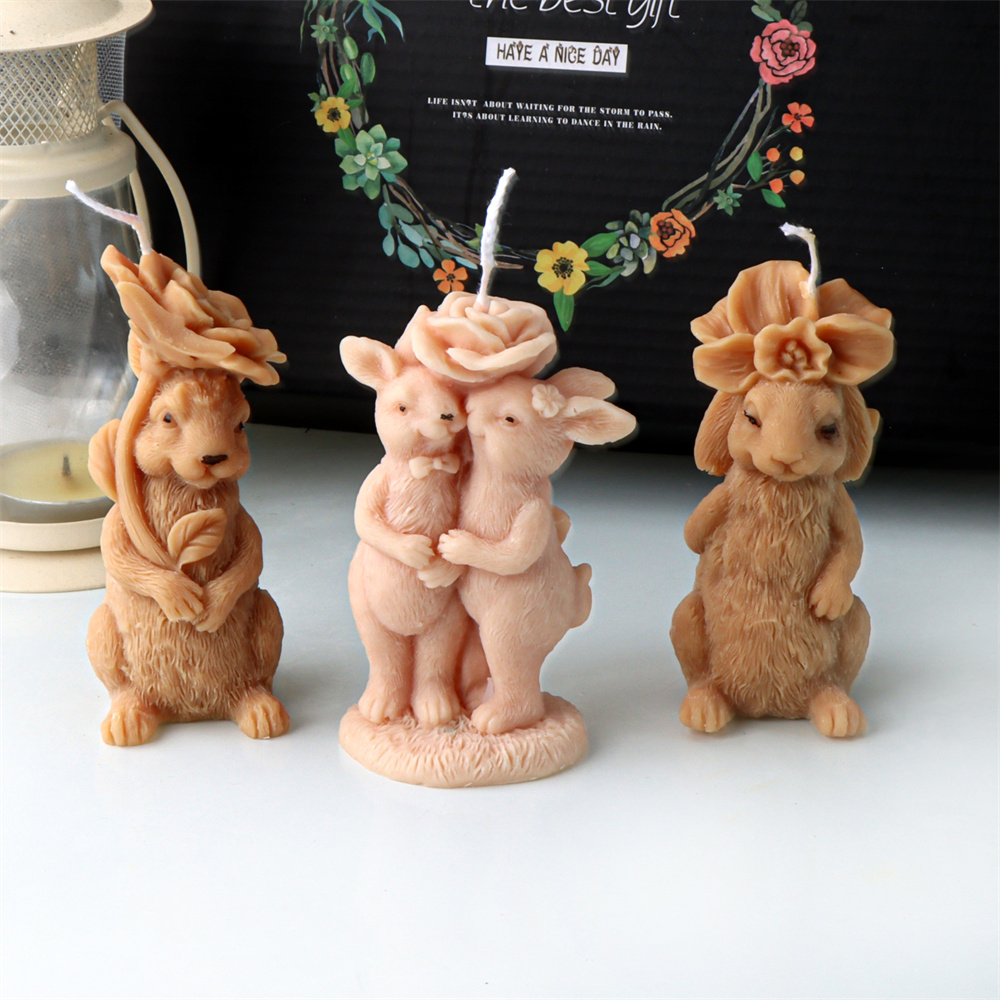 3D Bloem Konijn Kaars Silicone - Bunny Cake Mold recensie en prijs