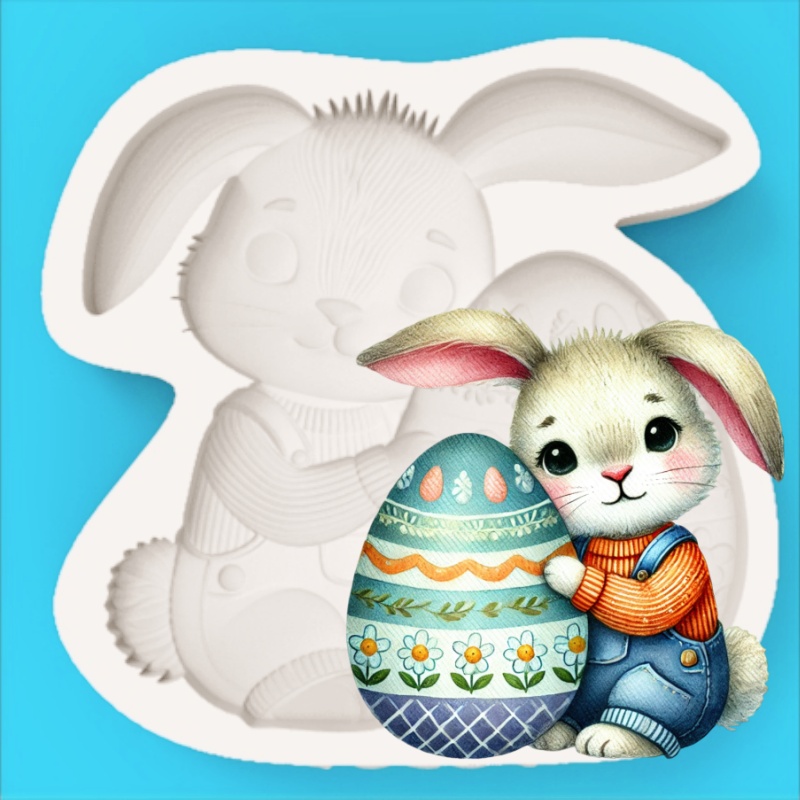 Paaseieren-houdende konijntje  - Bunny Cake Mold recensie en prijs